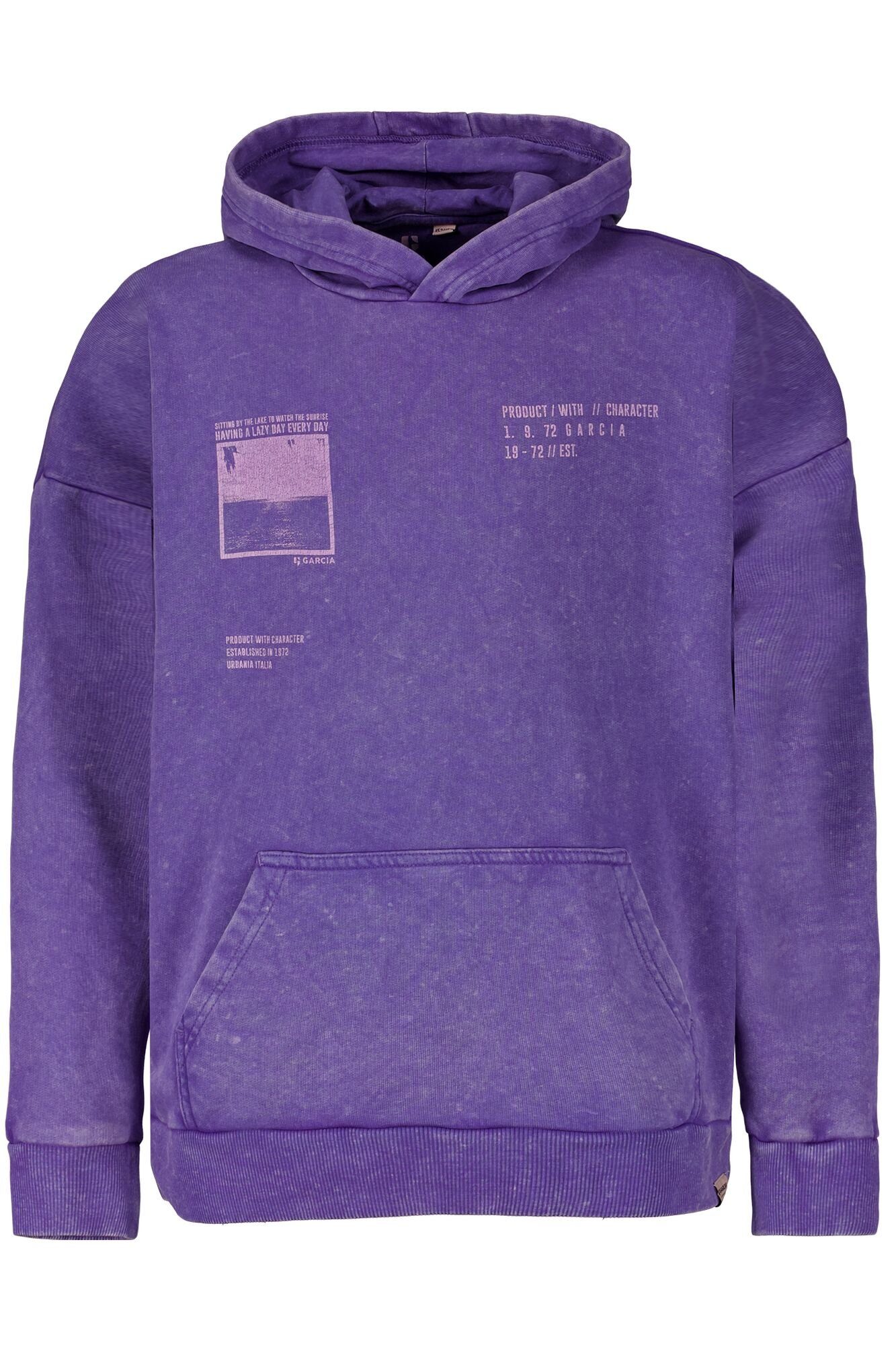 Garcia Sweatshirt Hoodie Used-Effekt