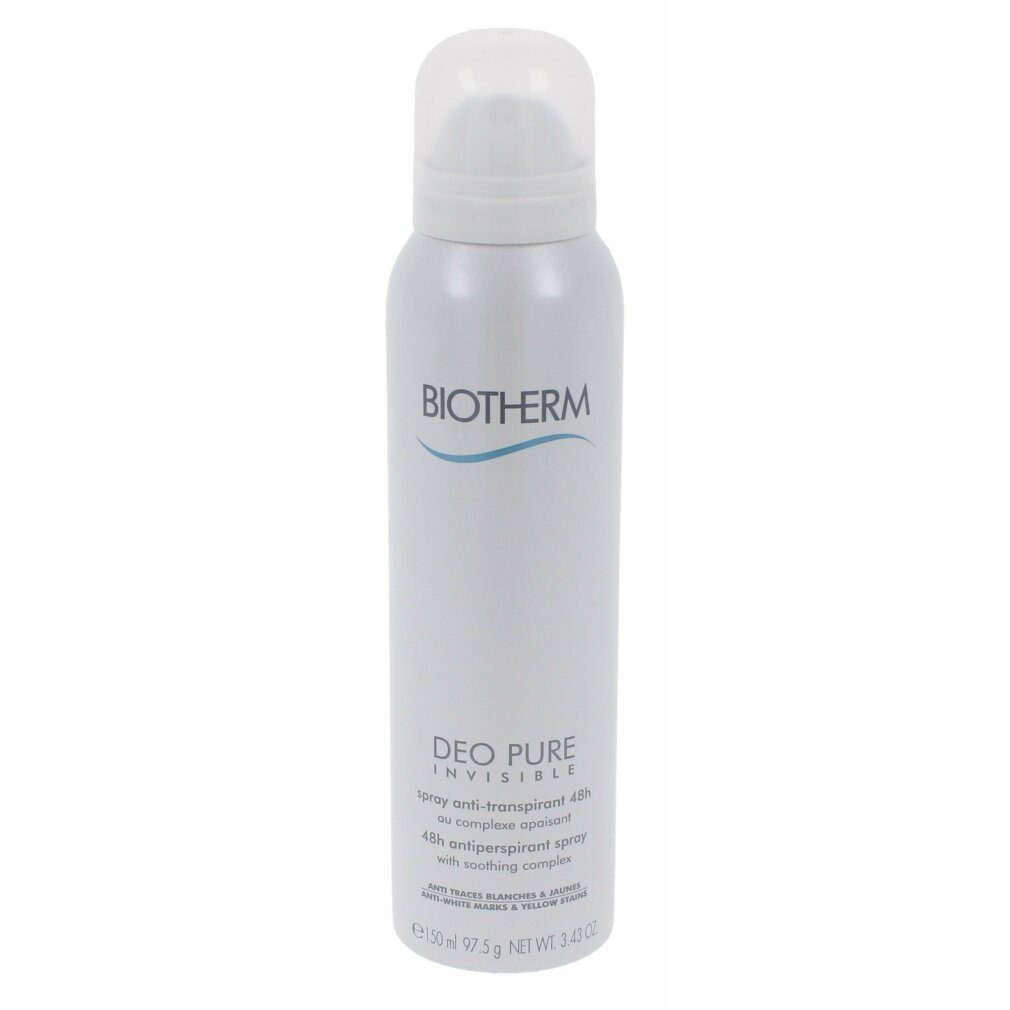 BIOTHERM Deo-Roller Deo-Zerstäuber Deo Pure Invisible 48H Spray 150ml