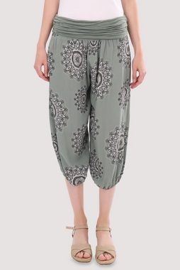 malito more than fashion Haremshose 7196 Aladinhose Capri mit Orient Print Einheitsgröße