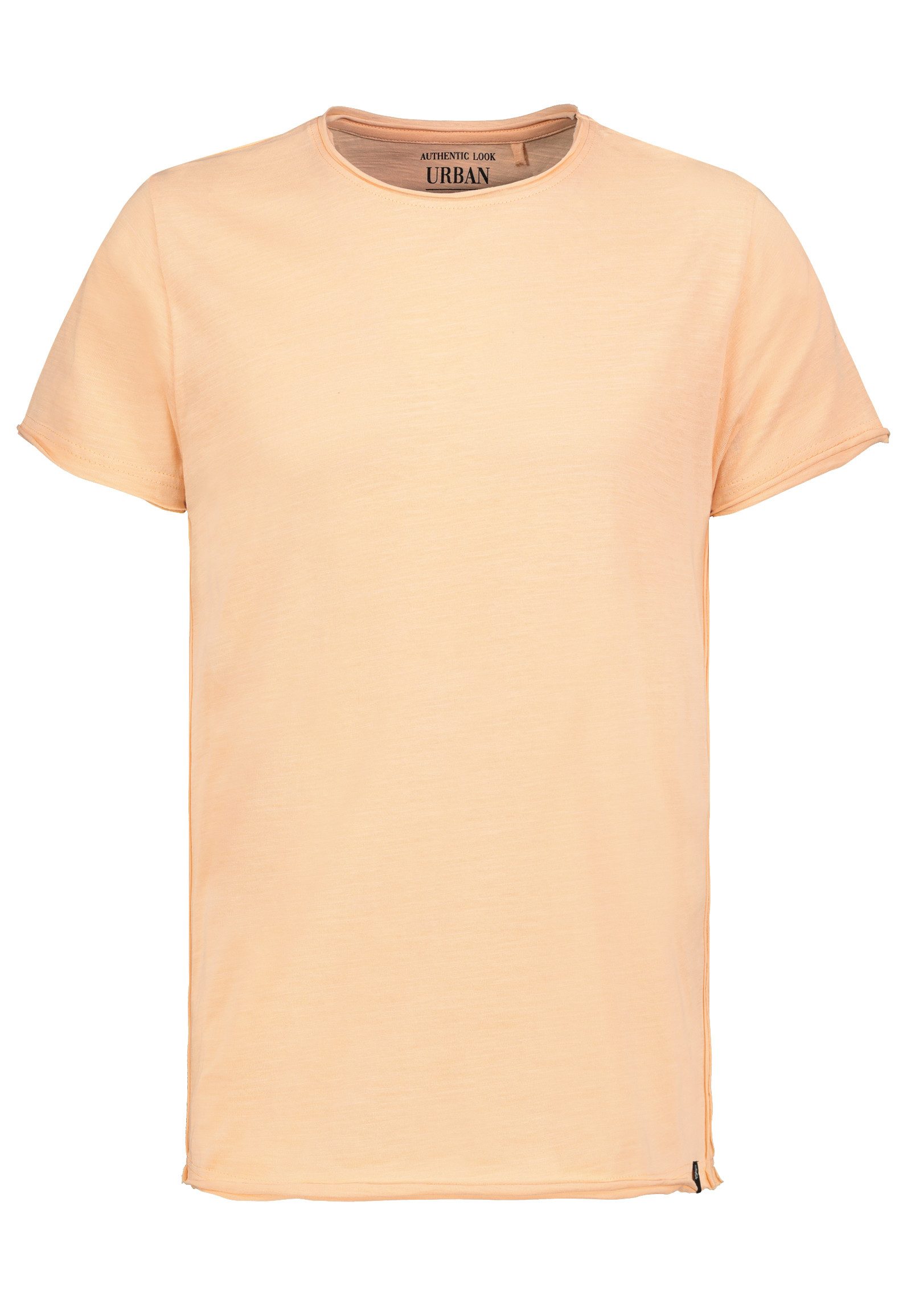 Urban Surface T-Shirt Offene Kanten Design Atmungsaktiv Weich mit Rundhals günstig online kaufen