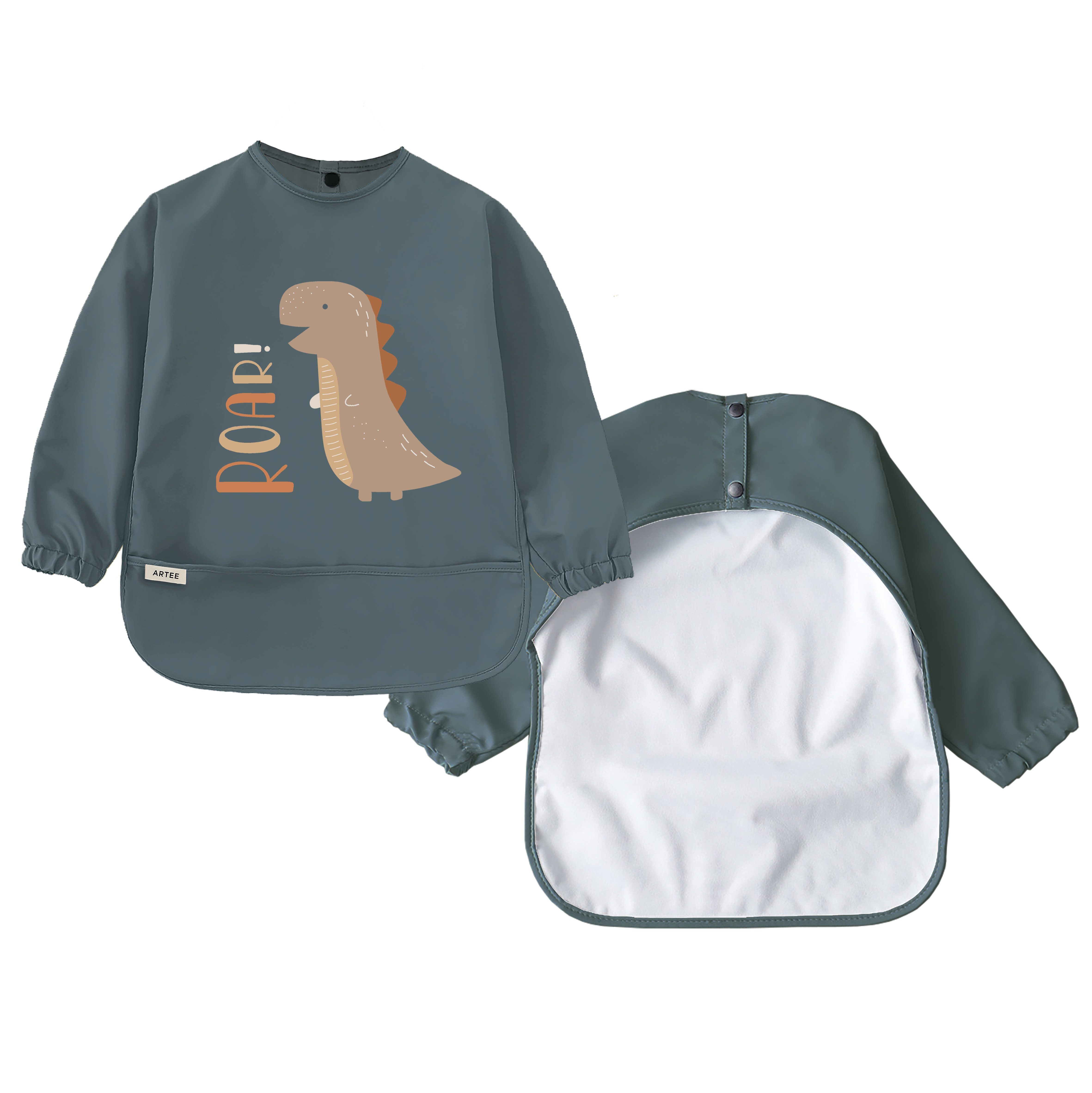 Artee Lätzchen Lätzchen mit Ärmeln und Auffangtasche in Größe M für 12-36 Monate – Bild 2 von 4
