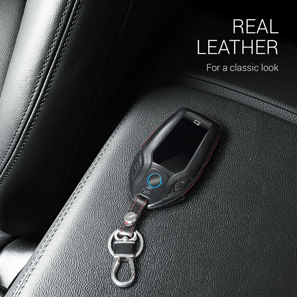 kwmobile Schlüsseltasche Autoschlüssel Hülle für BMW Display Key  Autoschlüssel, Leder Schutzhülle Schlüsselhülle Cover - Schlüssel Case
