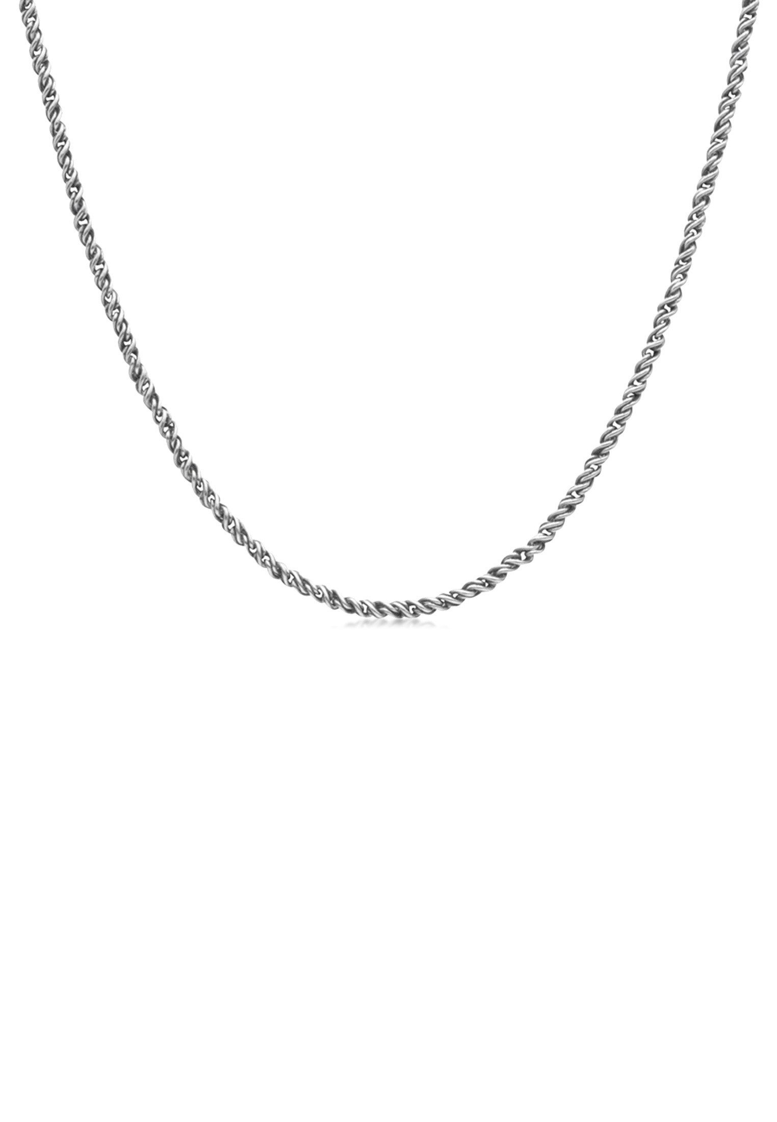 Silberkette Premium Kordelkette Twisted 925 Sterling Silber