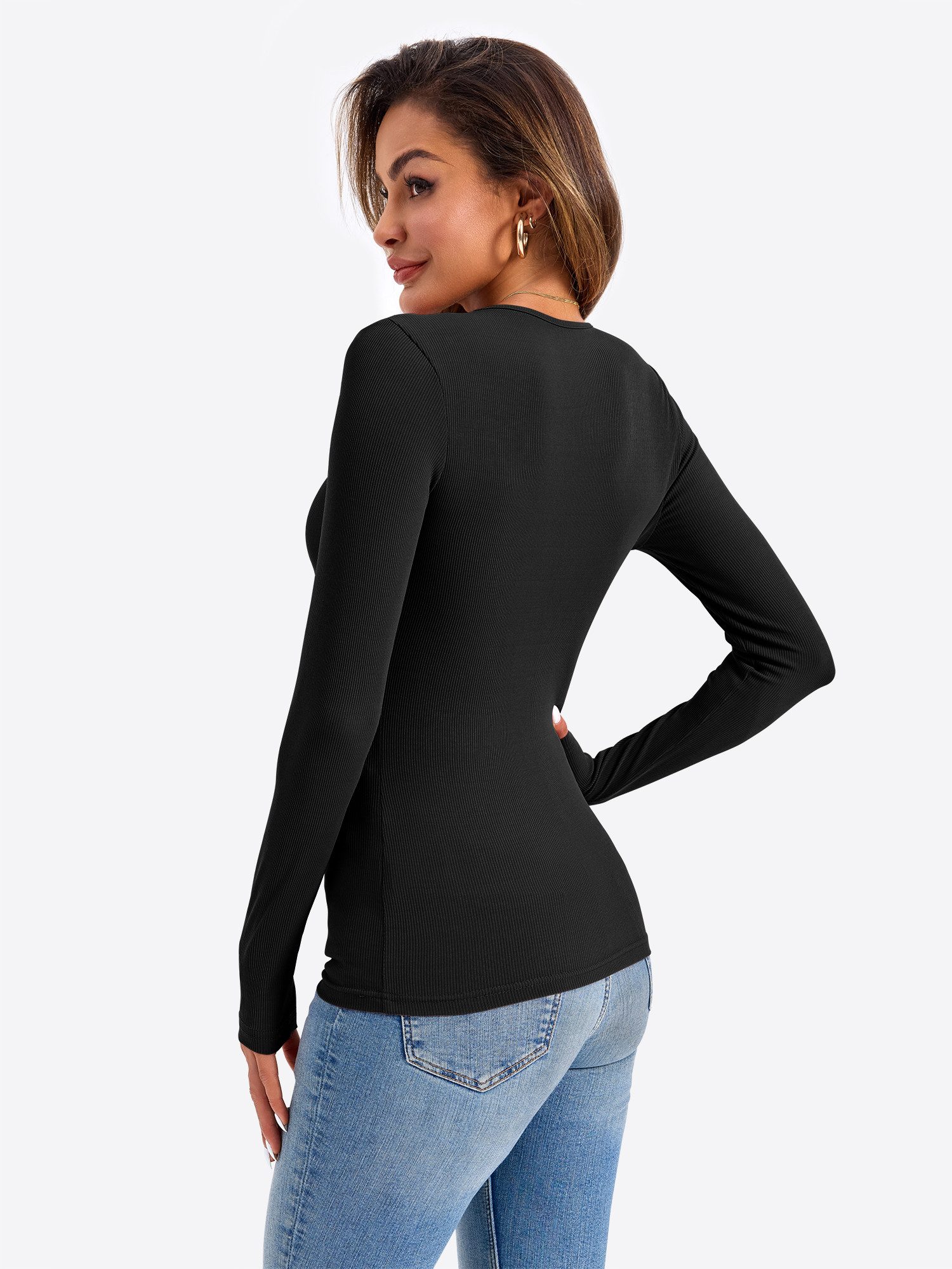 Imily Bela T-Shirt Damen Langärmliges Top günstig online kaufen