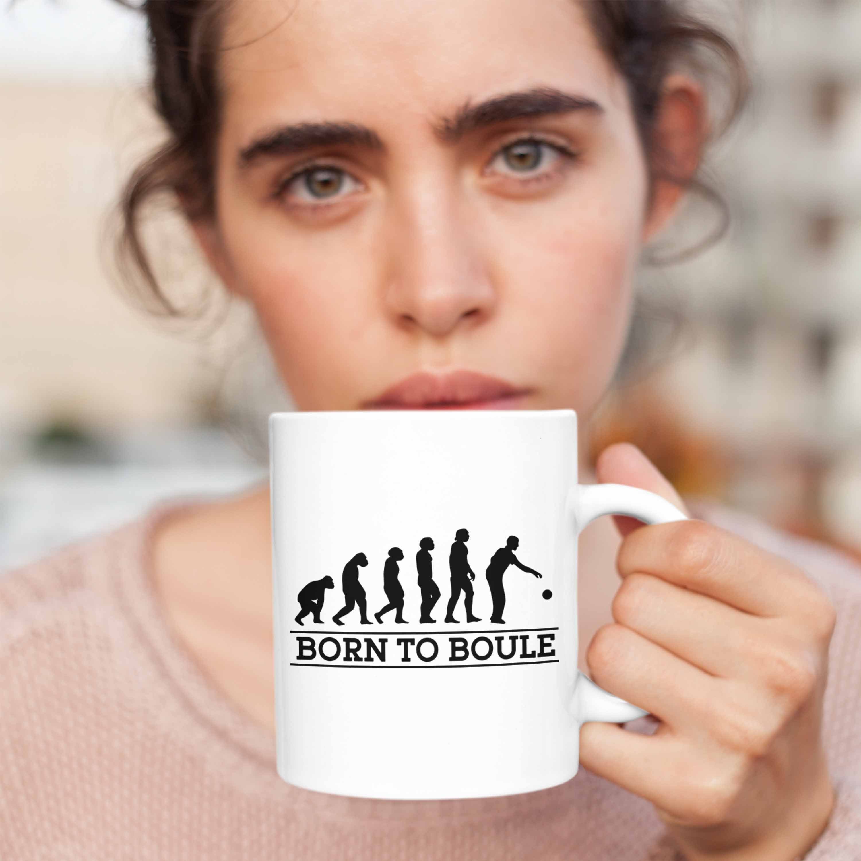 To Geschenk Geschenkidee Born Boule Weiss Trendation Tasse Tasse Spruch Boule-Spieler Boule