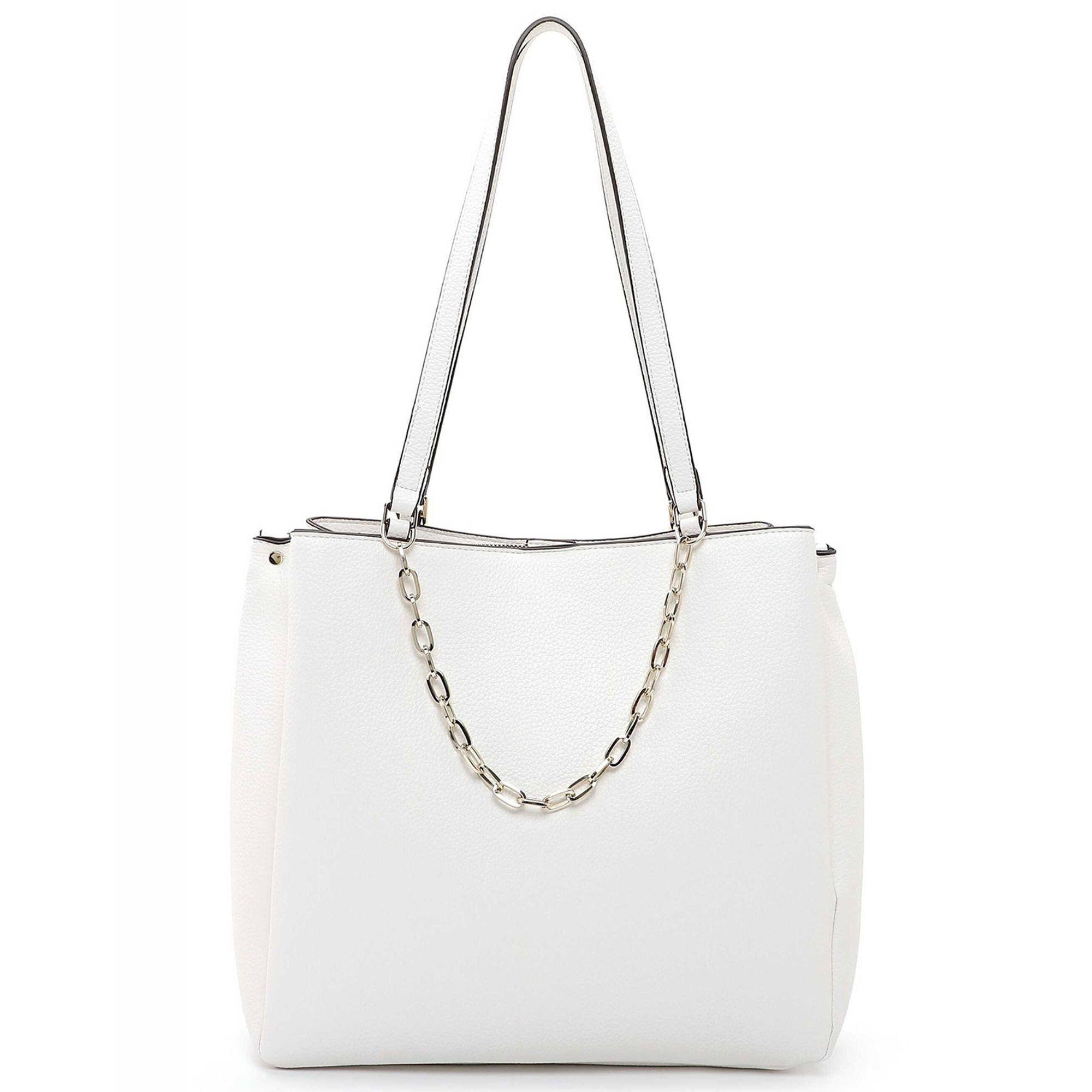 Schultertasche EMILY & NOAH Kiara, Polyurethan white