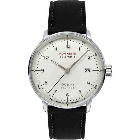 IRON ANNIE Automatikuhr Bauhaus, 5056-1, Armbanduhr, Herrenuhr, Datum, Made in Germany