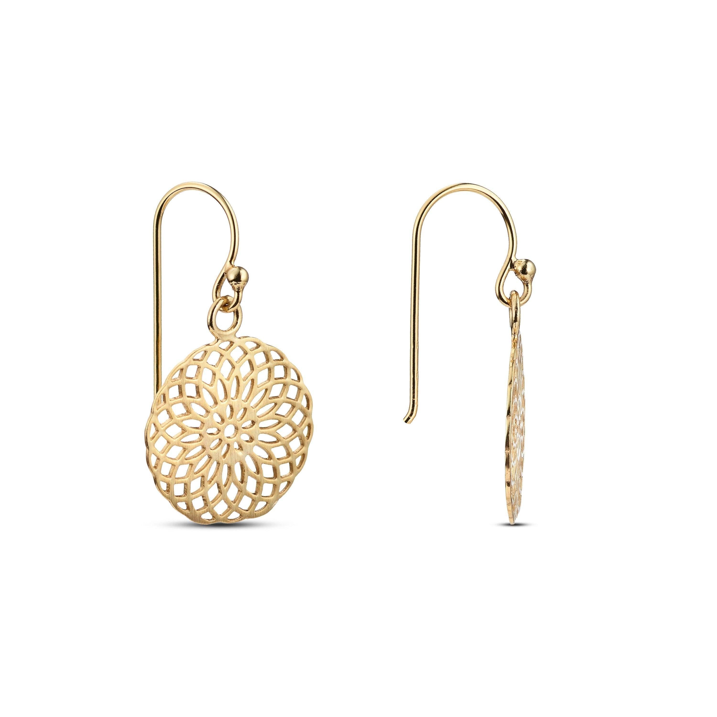iz-el Paar Ohrstecker Ohrringe Gold Mandala günstig online kaufen