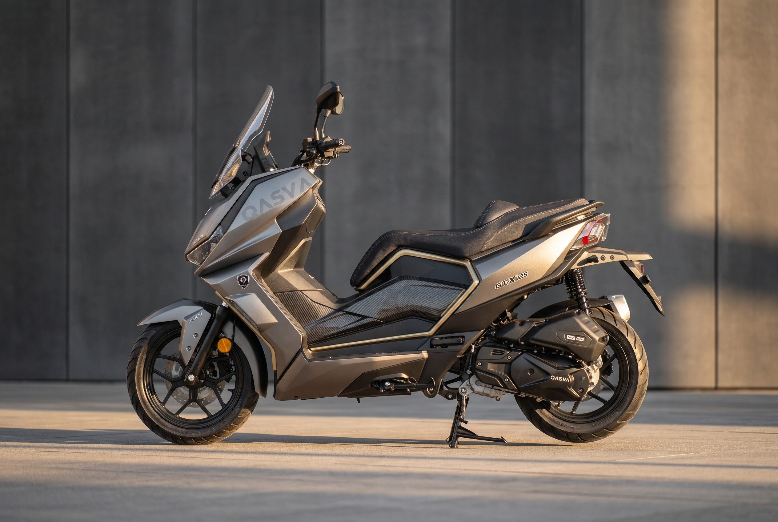 Burnout Motorroller GT-X 125 ccm Urban Ghost, 125 ccm, 92 km/h, Euro 5+, Dashcam,7 Zoll Touchscreen,Navi,Keyless Go,verstellbares Windschild