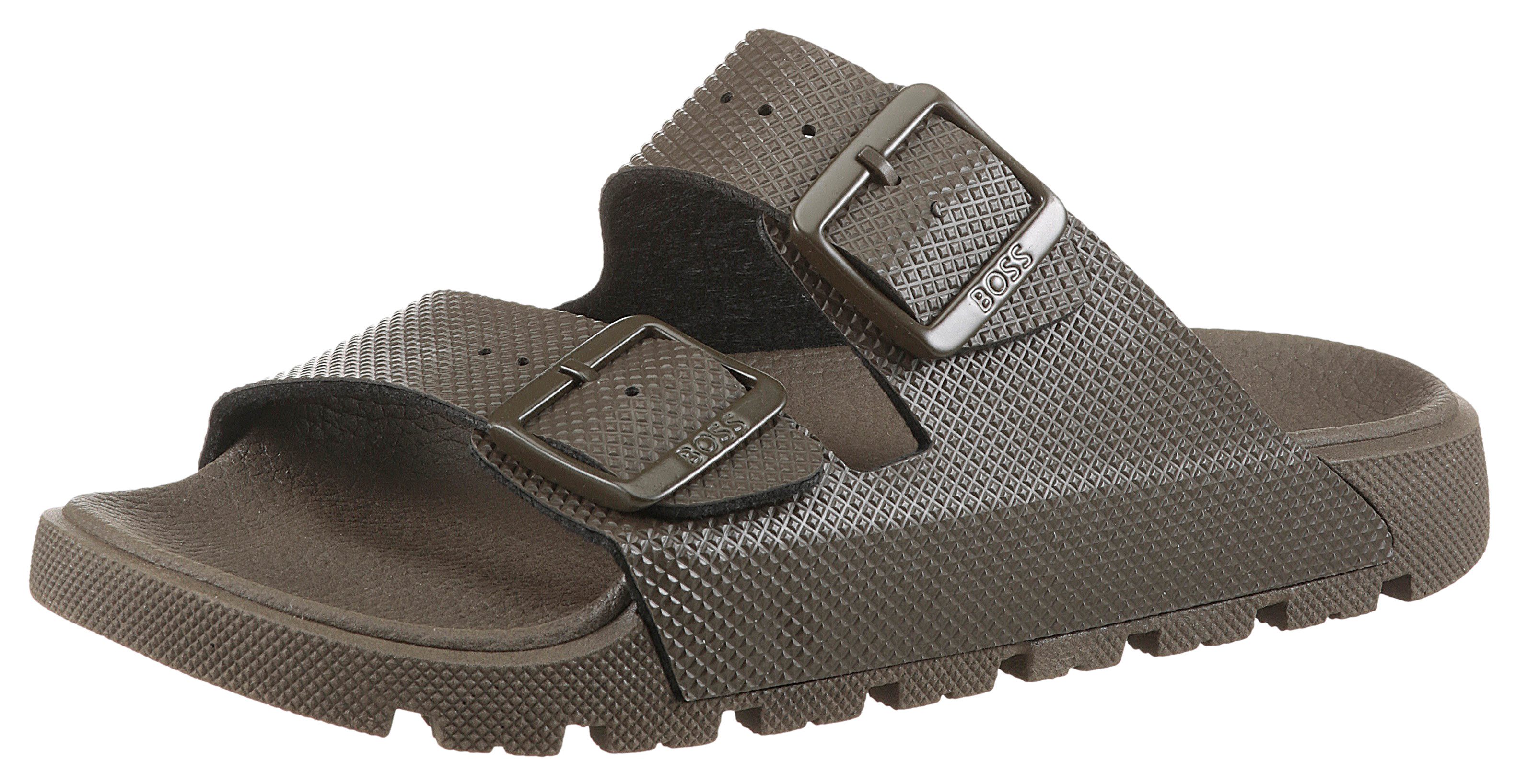 BOSS Surfley_Sand Badepantolette Sommerschuh, Hausschuh, Schlappen mit Schn günstig online kaufen