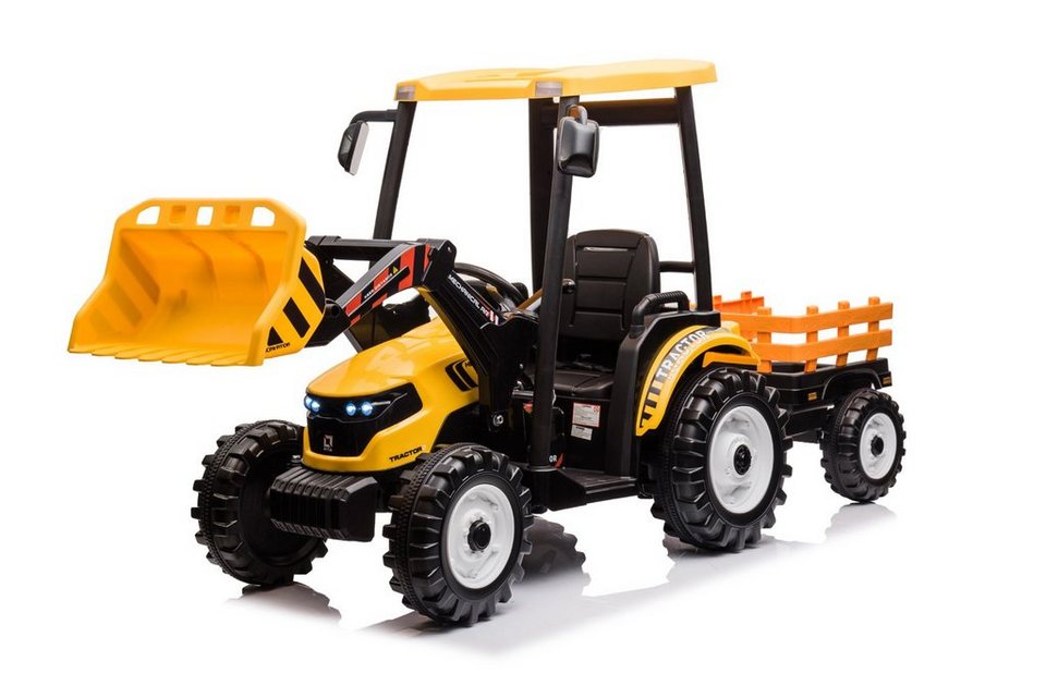 Kidix Elektro-Kinderauto Elektro Kinder Traktor Pushdozer mit