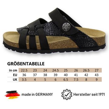 AFS-Schuhe 2120 Pantolette für Damen aus Leder mit Klettverschluss; Made in Germany