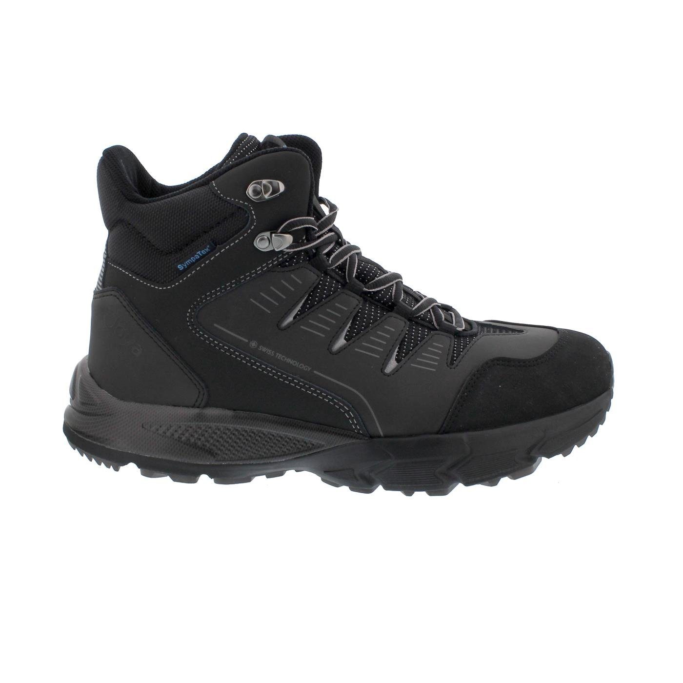 Joya Joya Sierra STX M Black, SympaTex®, Leather / Textile, Active-Sohle, K Schnürstiefel