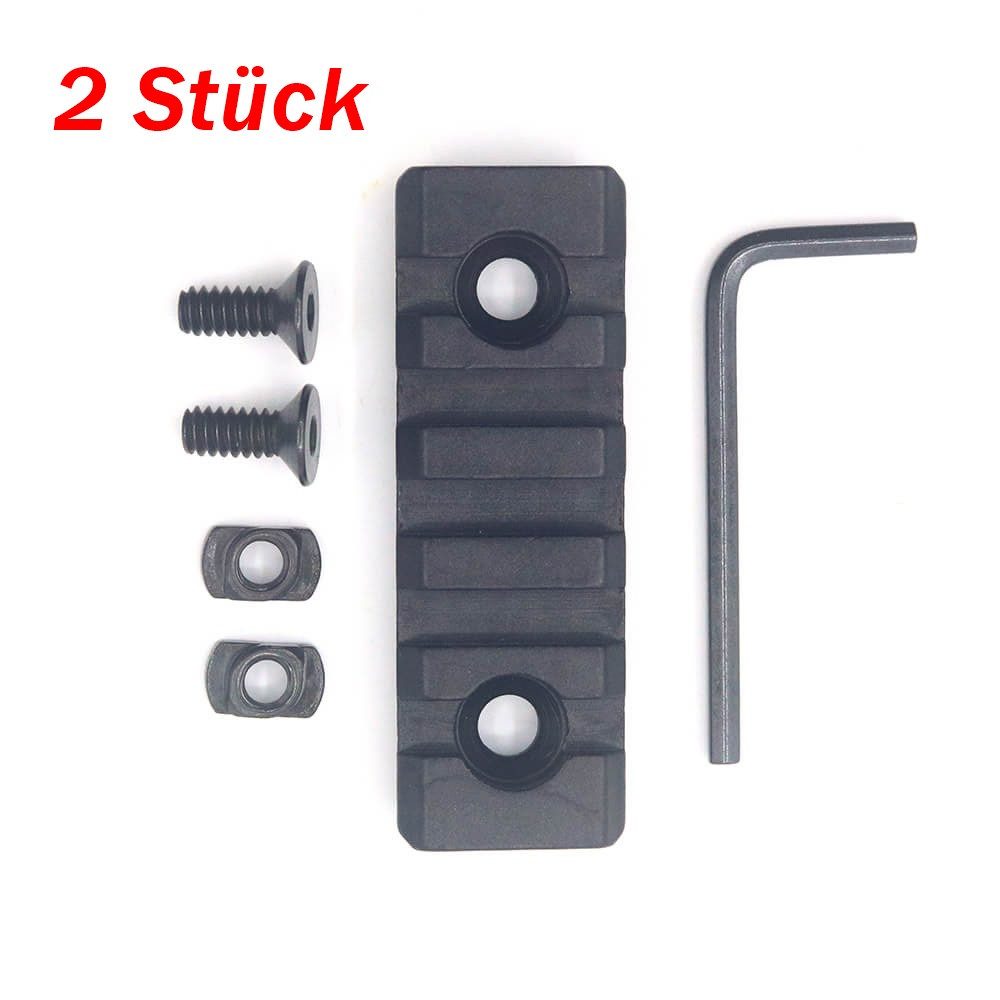 trends for living 5 Slot Weaverschiene 58mm für Keymod Picatinny Montage Ultraleicht Zielfernrohr