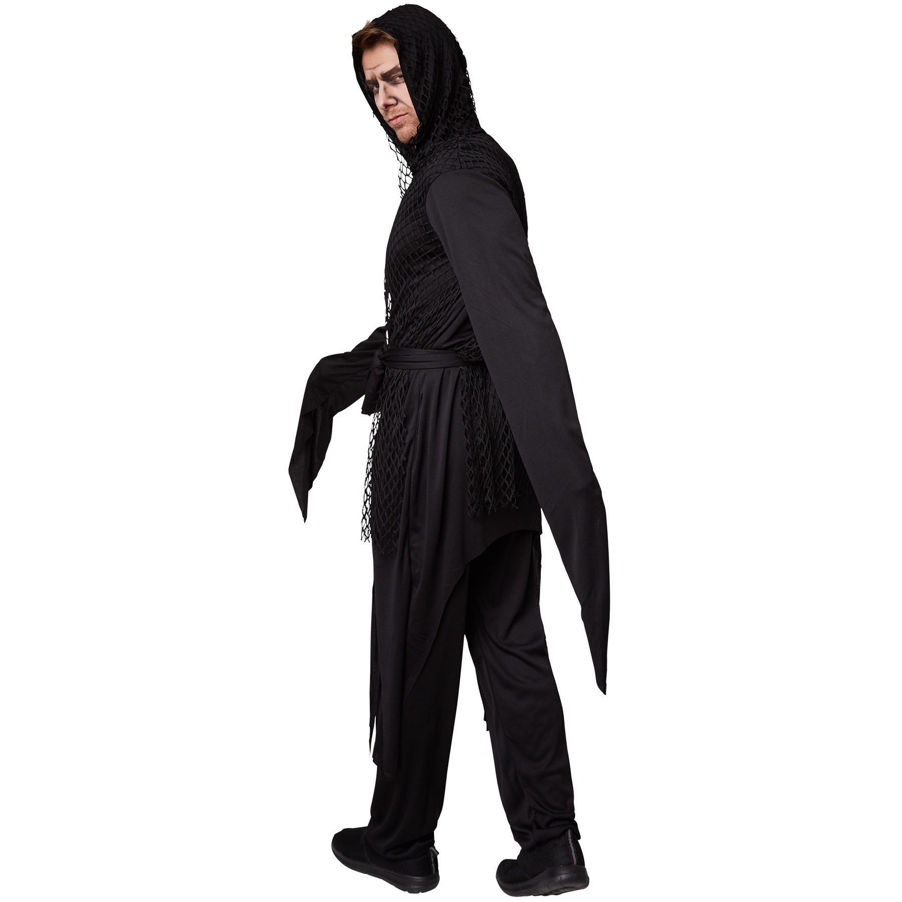 dressforfun Kostüm Herrenkostüm Dämon Ghul, Oberteil mit Kettennetzoptik