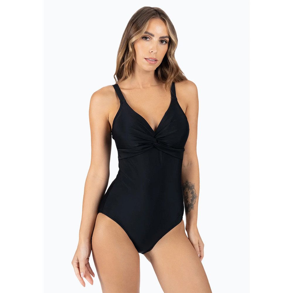 Speedo Badeanzug Speedo Damen Badeanzug Brigitte Endurance+ 8-113790001 Schwarz