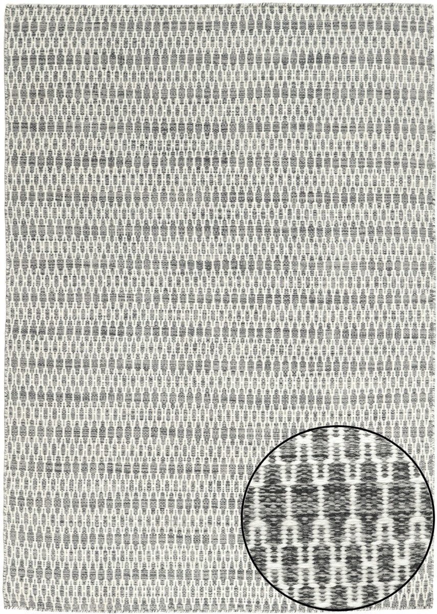 Carpet Avenue Teppich Kelim Vera - Dunkelgrau 300x200, Rechteck, Höhe: 4 mm