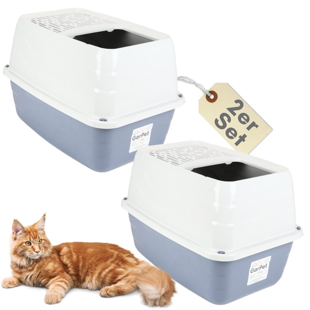 Katzentoilette 2er Set Hop In Katzenklo oben einstieg Katzentoilette Top Entry