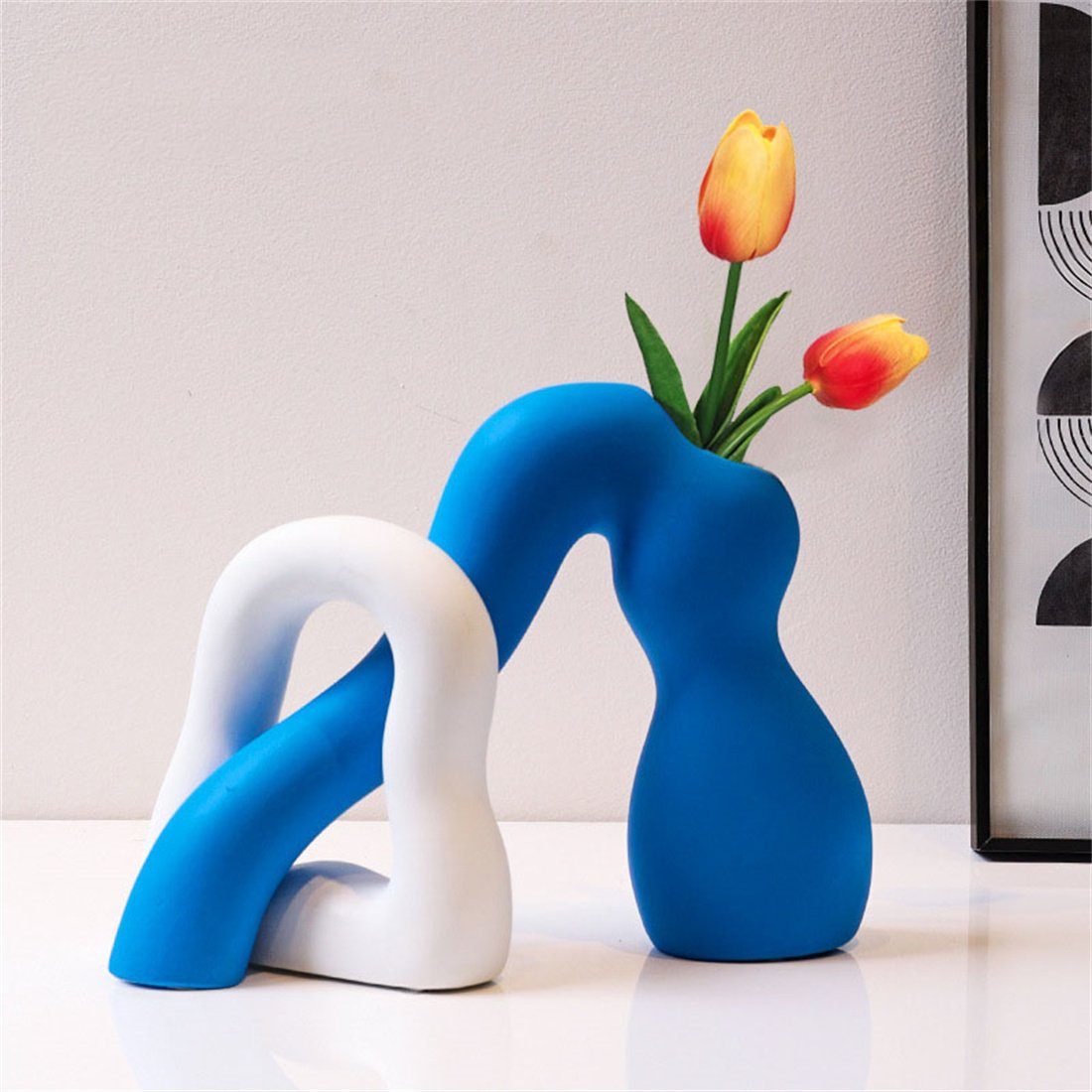 HOPPO~ Dekovase Zuhause Kreatives modernes Vasen-Set, Vase für dekorative