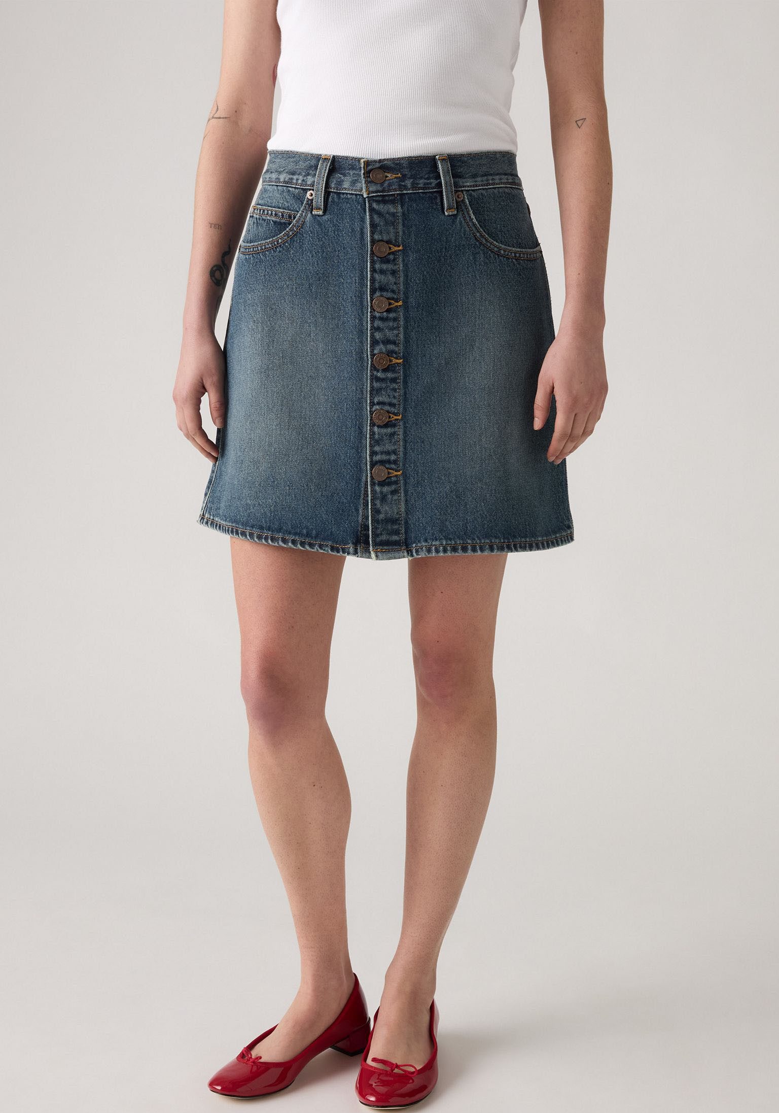 Levi's® Jeansrock RETRO BUTTON FRON leicht günstig online kaufen
