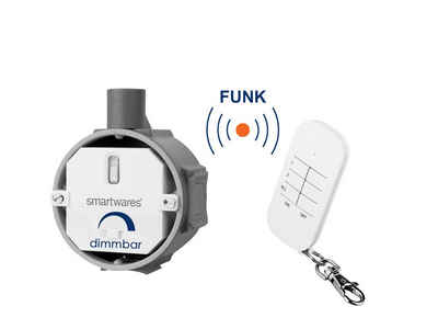 smartwares Licht-Funksteuerung, SmartHome Funk Schalter Set - Funk-Einbaudimmer + Funk-Fernbedienung