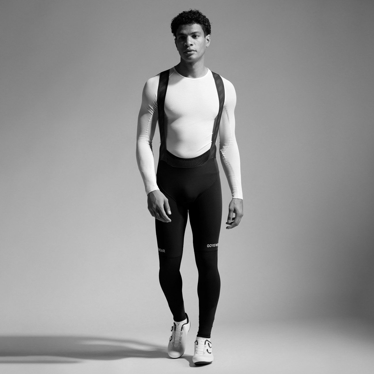 GORE® Wear Laufhose Gore Wear Spinshift Thermo Bib Tights+ Herren Black Neon Yellow