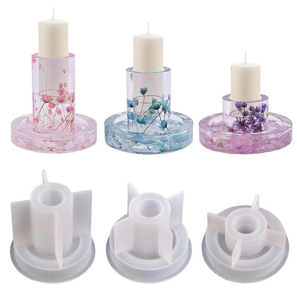 CLTYQ Modellierwerkzeug Ostern Kerzenhalter Silikonform, DIY Kerzenhalter-Gießform