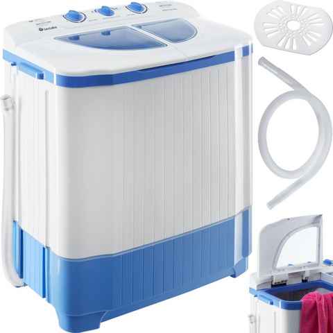 tectake Wäscheschleuder Mini-Waschmaschine 4,5 kg mit Wäscheschleuder 3,5, 4,50 kg