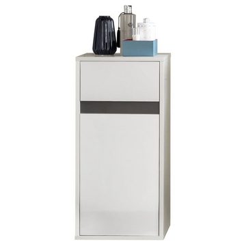 trendteam Badezimmerspiegelschrank Wandschrank mit Schublade Sol Weiß (1-St)