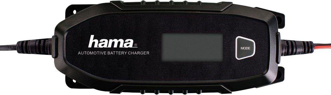 Hama Automatik-Batterie-Ladegerät für (6V/12V/4A, Autobatterie-Ladegerät Auto-/Boot-/Motorrad-Batterie)