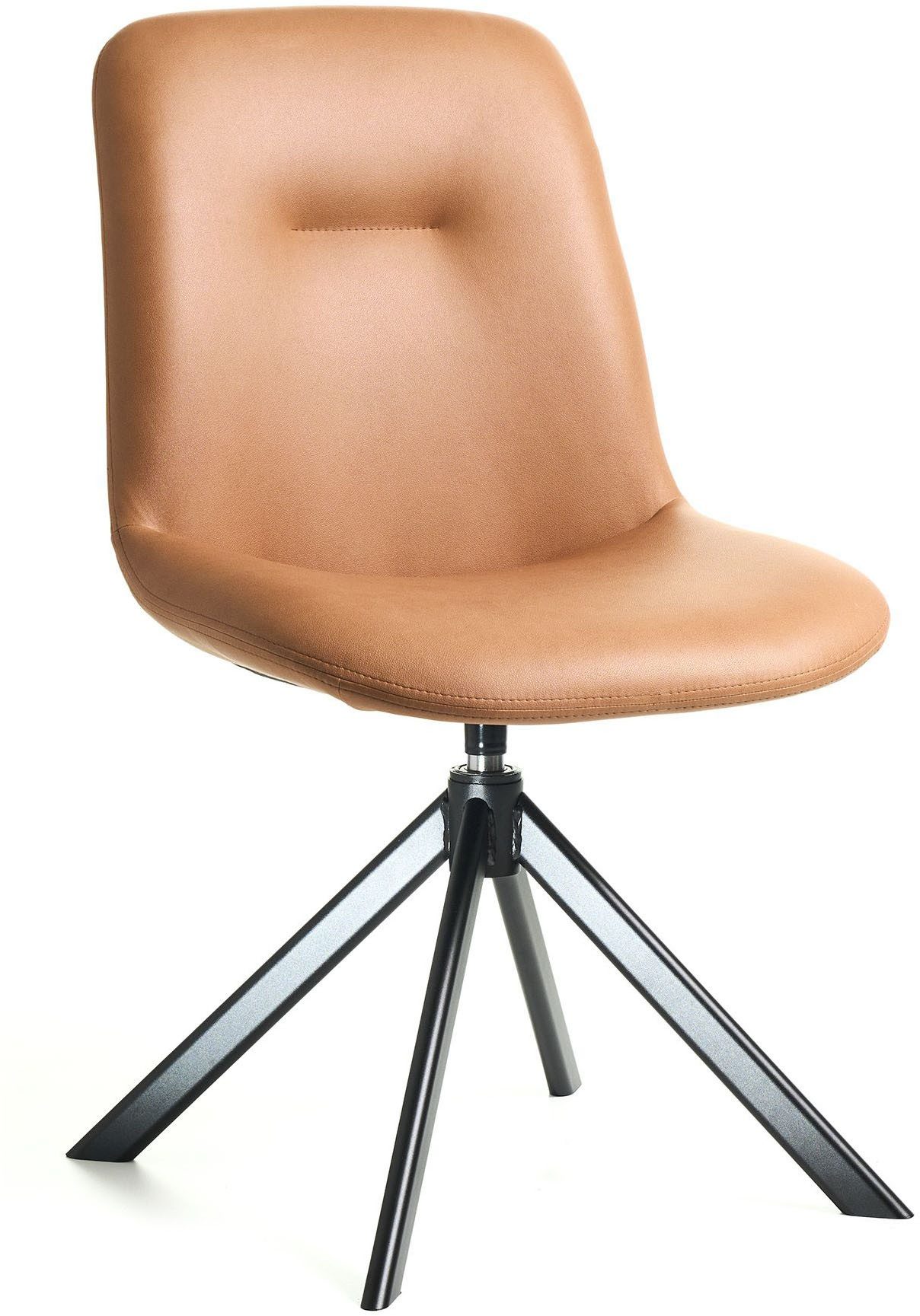 nobilia® Stuhl TURN-CH - verschiedene Bezugsqualitäten wählbar (1 St), 360° drehbar mit automatischer Rückholfunktion