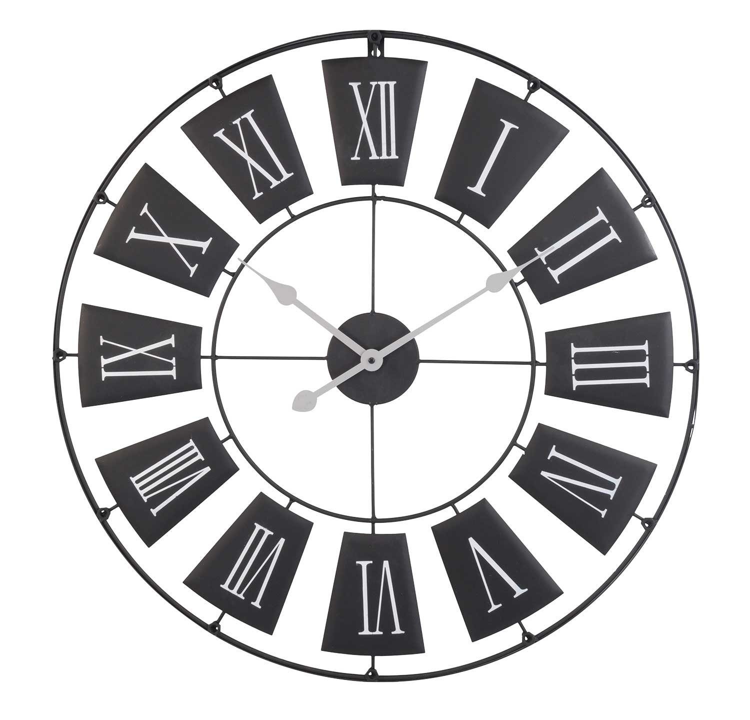 Wanduhr CLOKK, Ø 70 cm, Schwarz, günstig online kaufen