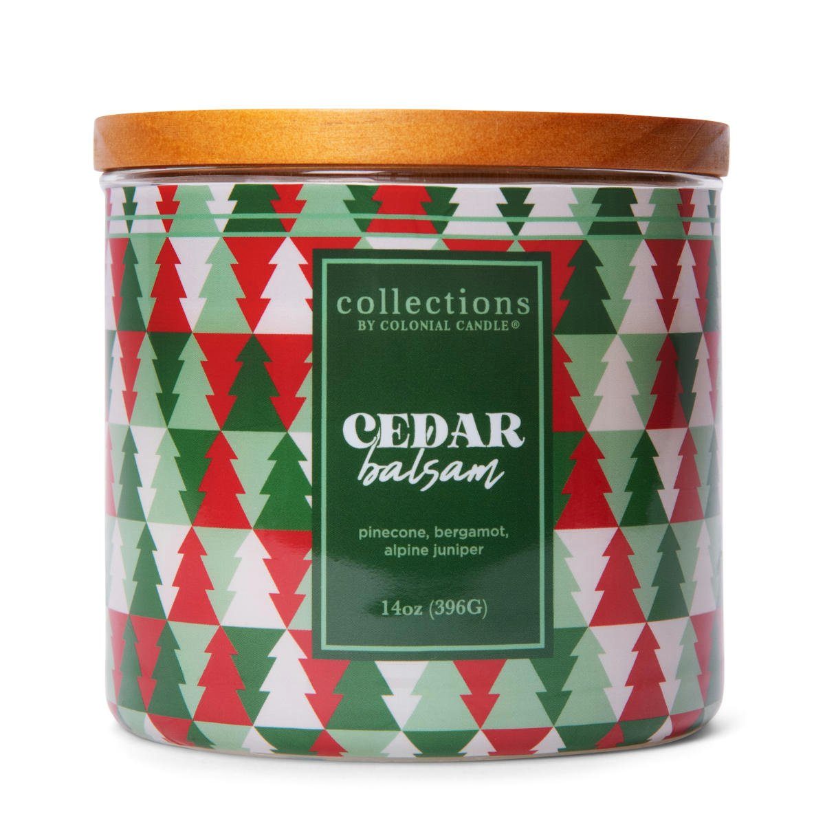 COLONIAL CANDLE Duftkerze Duftkerze Cedar Balsam - 396g (1-tlg), Brenndauer: Bis zu 60 Stunden, Wachs: