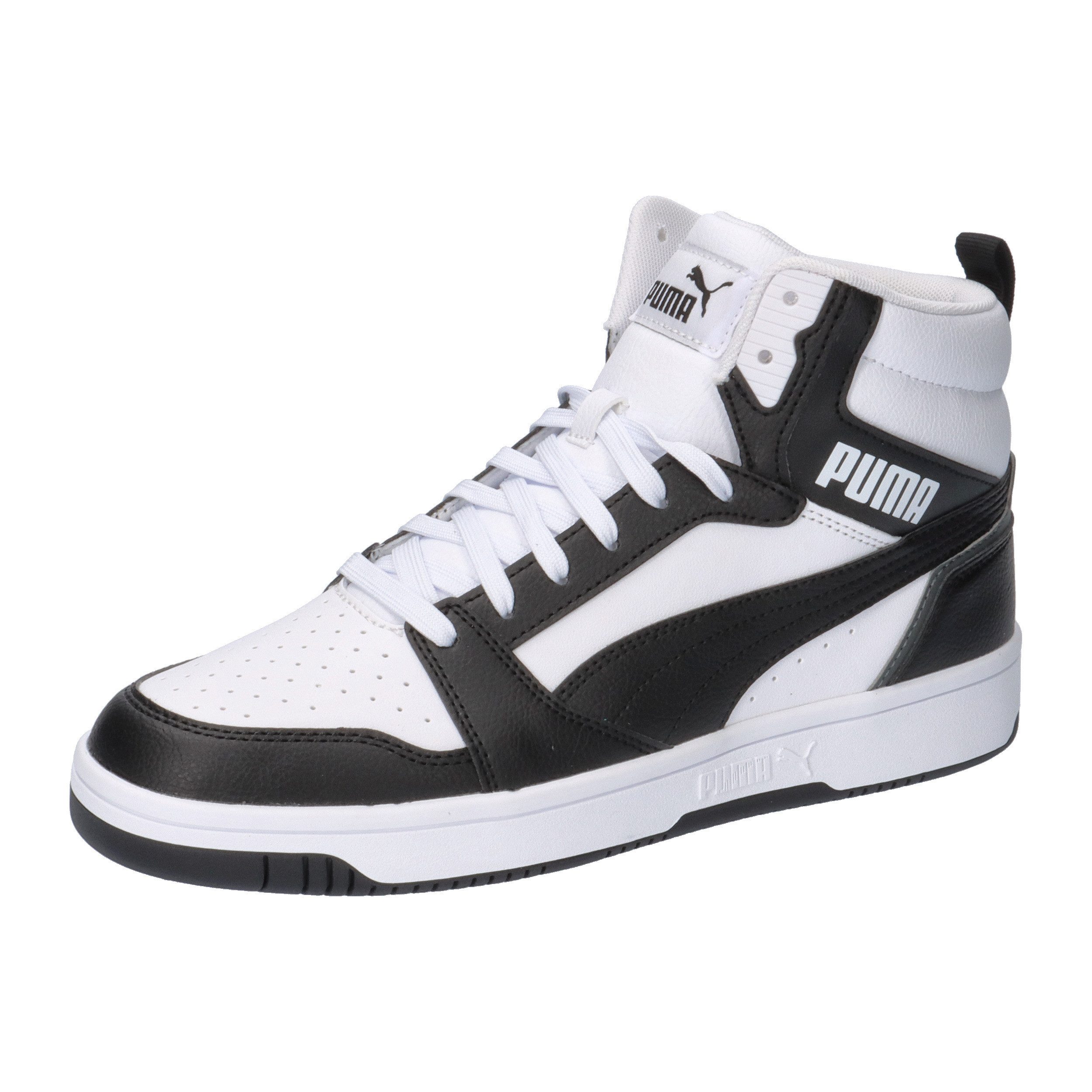 PUMA White-PUMA Black-Shadow Gray-PUMA White