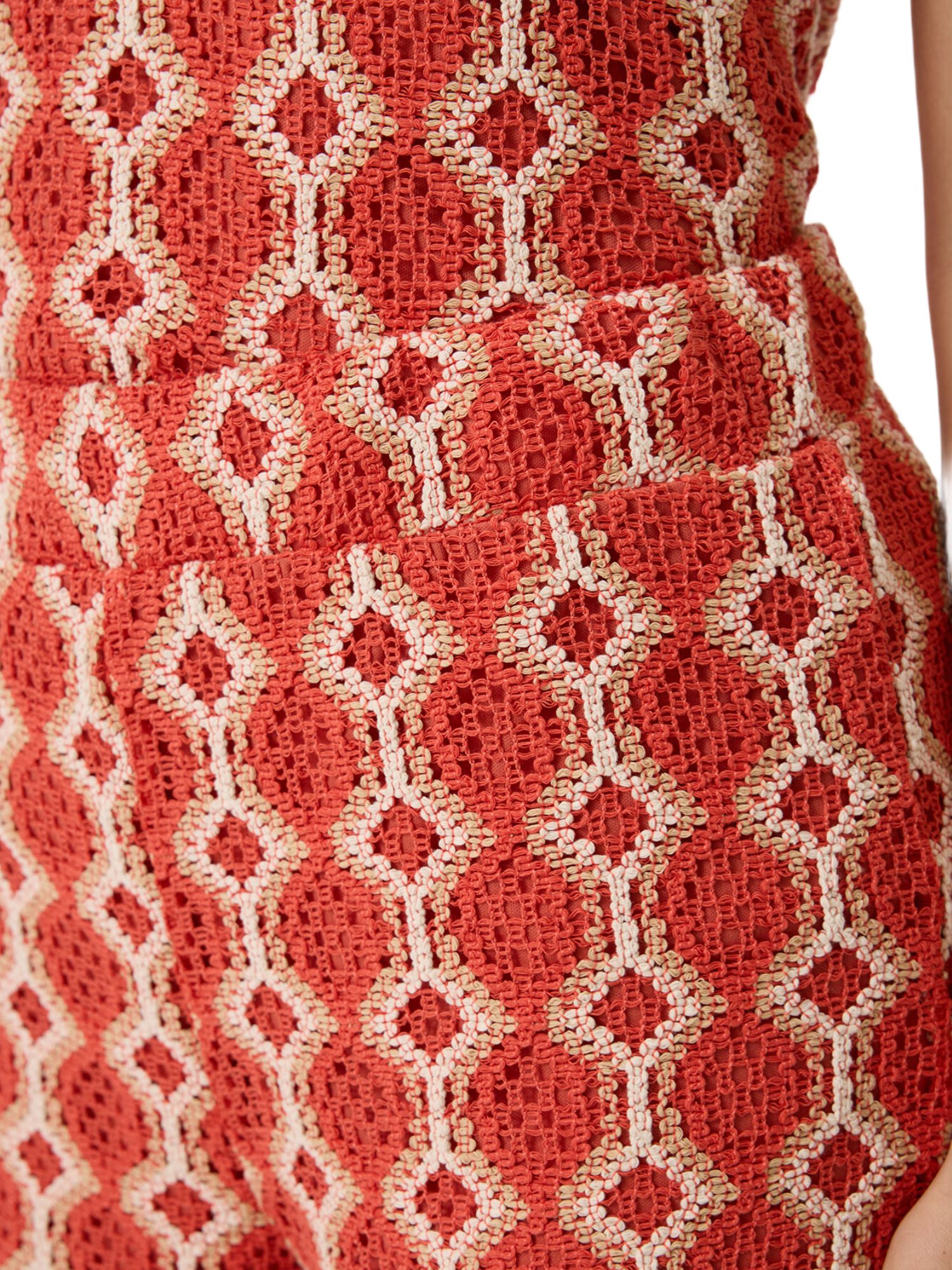 Garcia Stoffhose orange, Casual, Baumwolle, Strukturiert, Wide Leg, Mittel