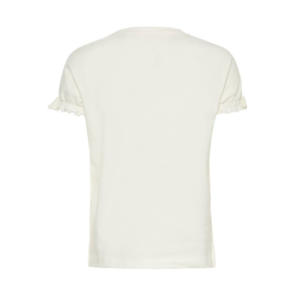Name It T-Shirt reiner mit Bio-Baumwolle aus in It Baumwolle, (1-tlg) weiß aus Frontprint T-Shirt Name "Lashes"