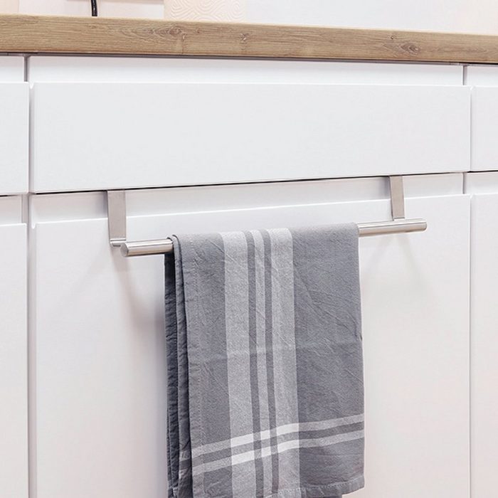 Mojawo Handtuchstange Küchen Handtuchhalter Handtuchstange Türregal Halter Regal verchromt 40cm