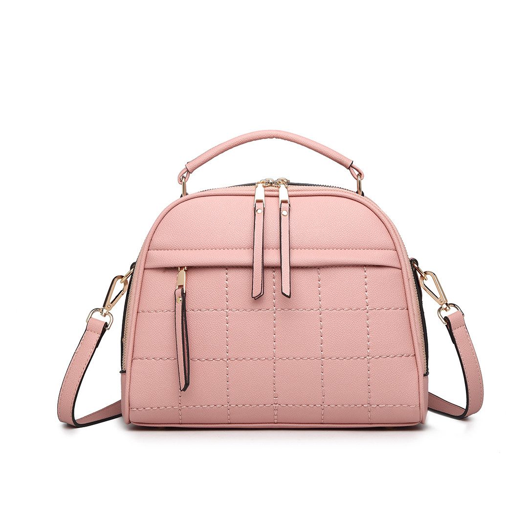 Schultertasche Damen Shopper Tasche in Rosé - Elegante Tote Bag für den Alltag