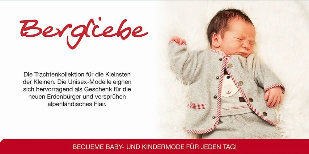 BONDI Strampler Kuscheliger Baby Fleece-Overall - Kinder Wintermode Herbst "Kuh" Grau, 93665