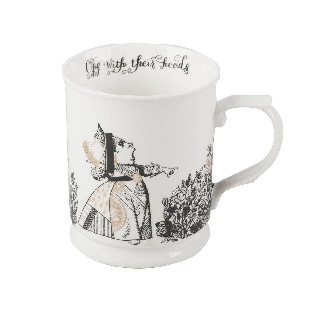 Creative Tops Tasse Alice in Wonderland, Porzellan, Farbe: Weiß, Höhe: 10.2cm