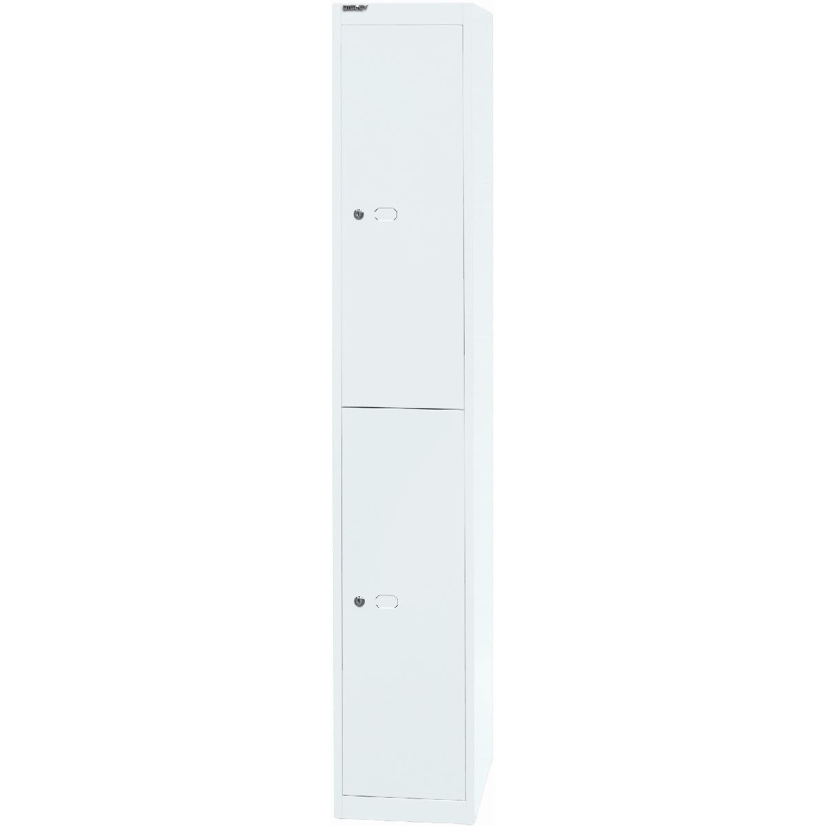 Bisley Garderobenschrank Garderobenschrank Office 2 Fächer verkehrsweiß