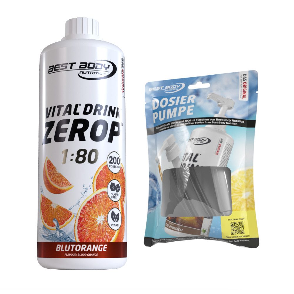 Best Body Nutrition 1 L Vital Drink Zerop Bundle Flüssigkeit, Getränk