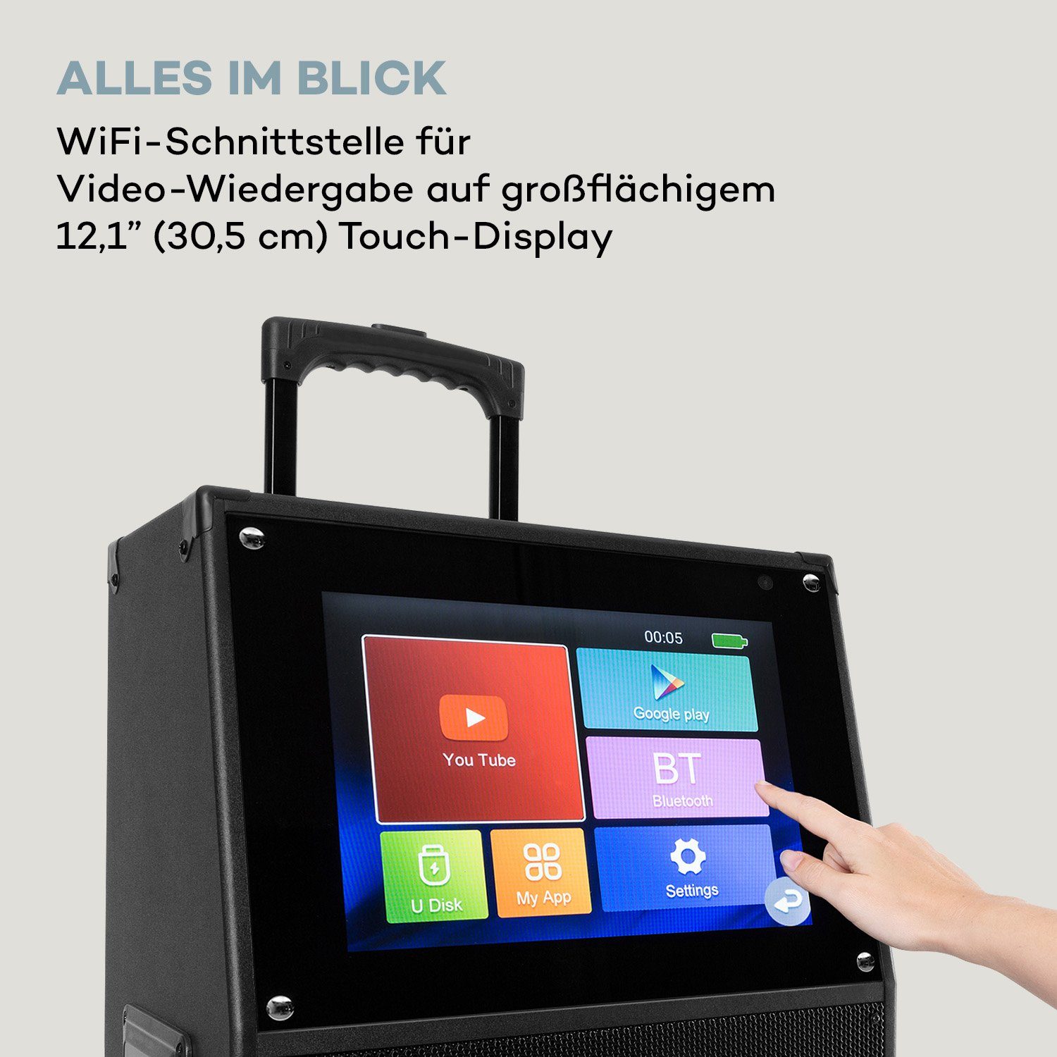 Auna WLAN (WiFi) KTV Party-Lautsprecher (Bluetooth;