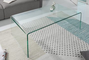 riess-ambiente Couchtisch FANTOME 110cm transparent, Wohnzimmer · Glas · eckig · Modern Design