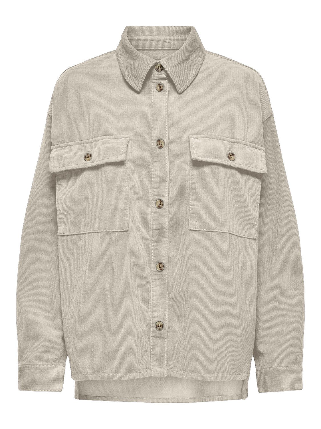 ONLY Kurzarmbluse ONLMOXIE L/S CORD SLIT SHACKET CC PNT