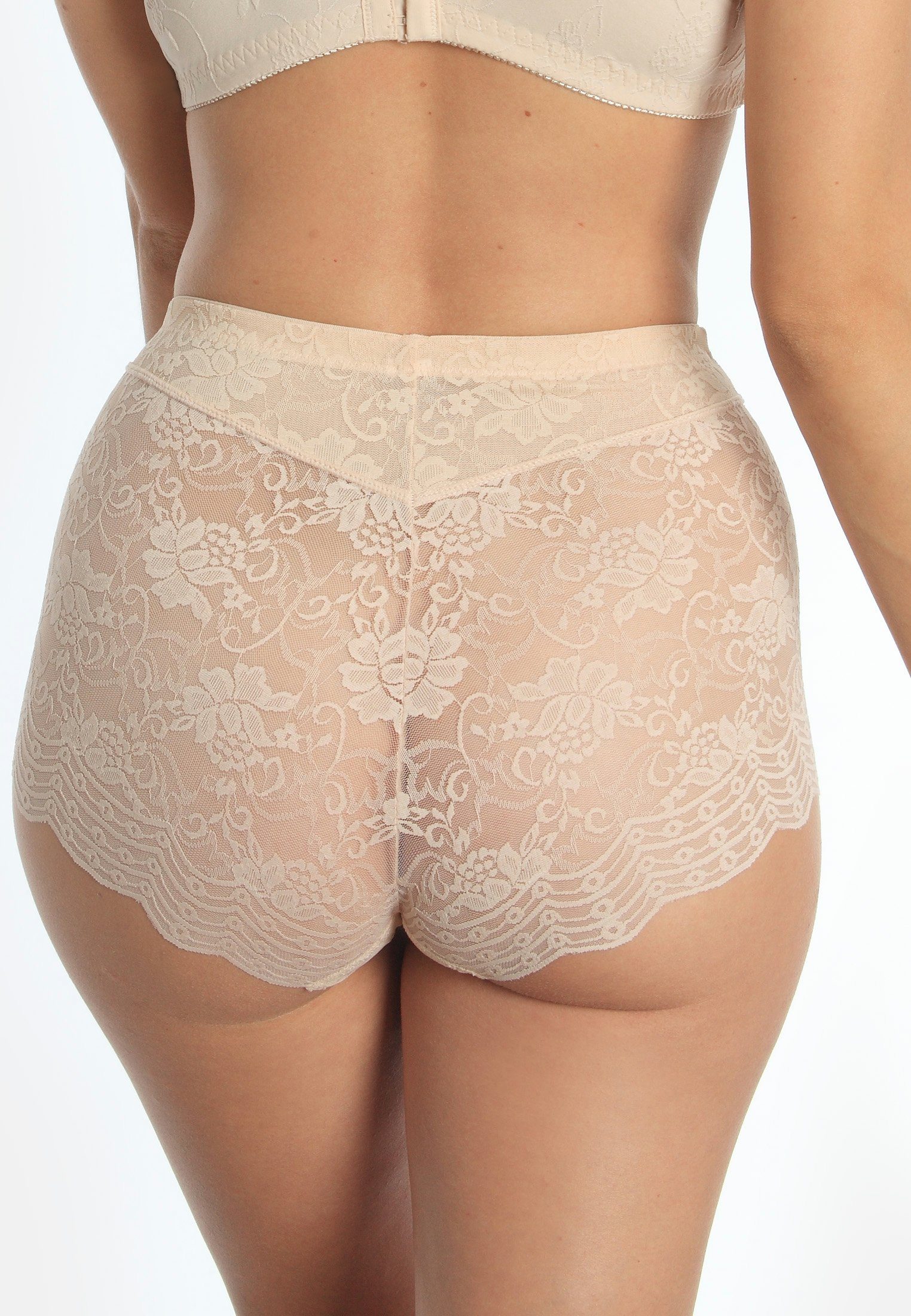 Sassa Shapingpants Functional Lace (2er Pack) komplett aus elastischer, floraler Spitze, hohe Taille, leicht formend