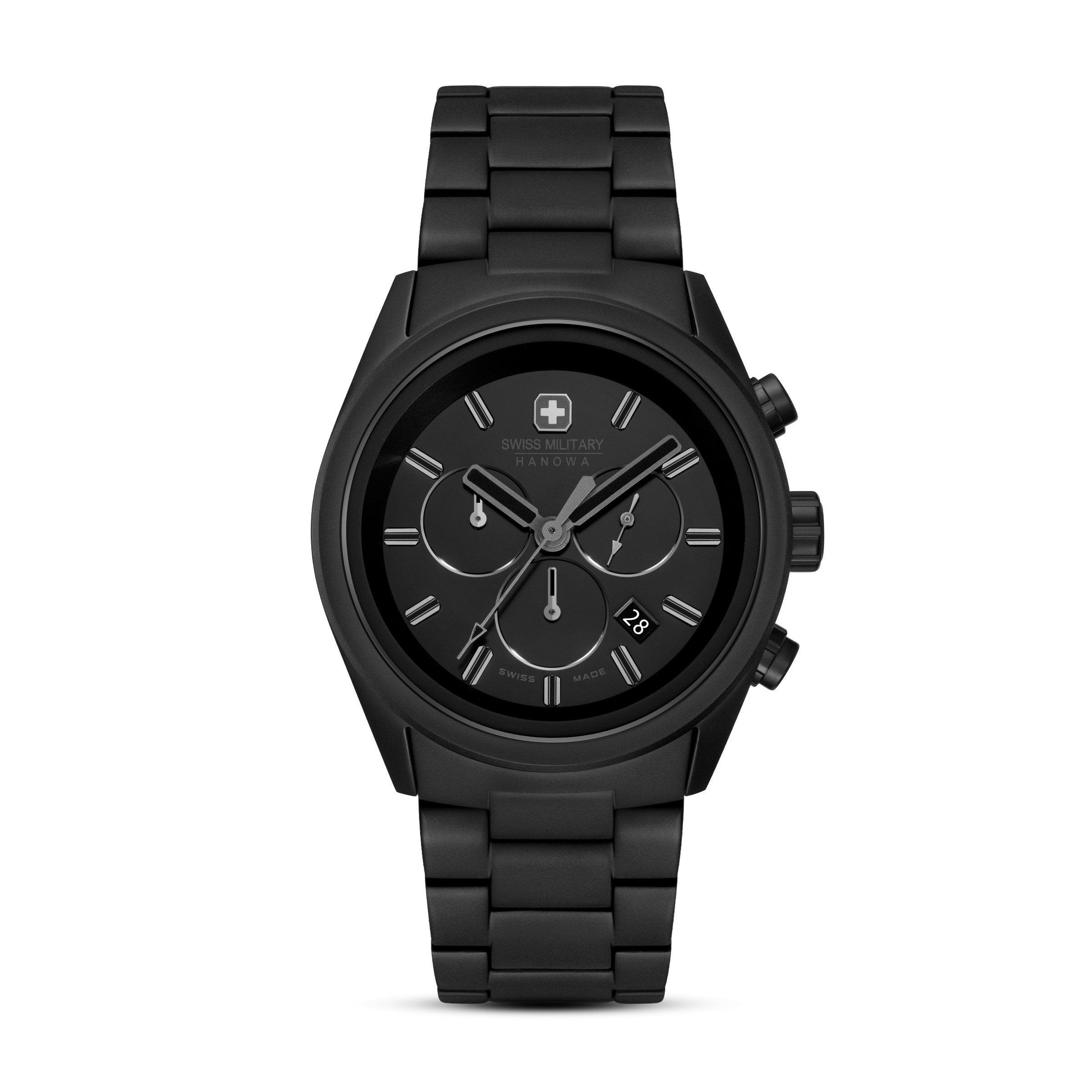 Swiss Military Hanowa Chronograph Navalus Pro Chrono SMWGI0004230, Quarzuhr, Armbanduhr, Herrenuhr, Swiss Made, Edelstahlarmband, analog