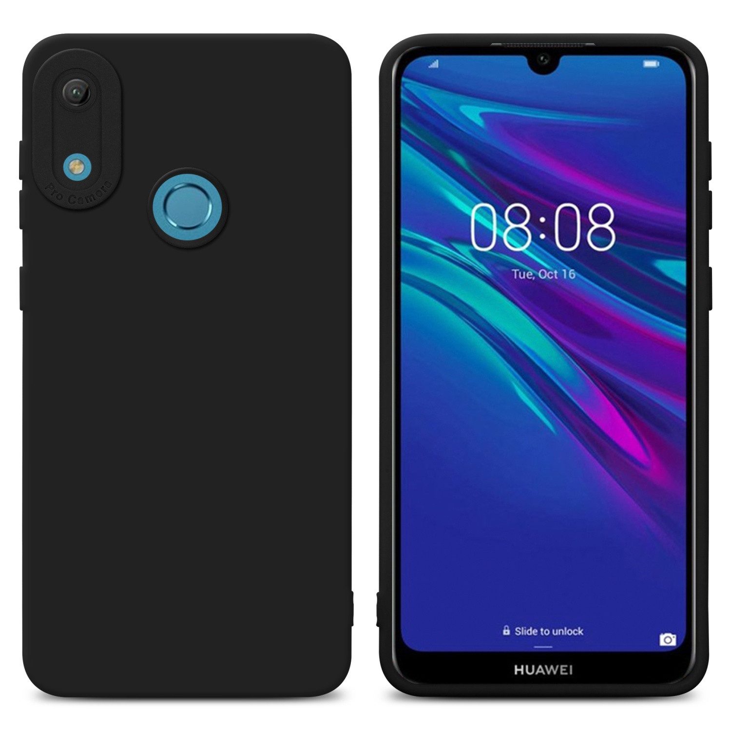 Cadorabo Handyhülle für Huawei Y6 2019 Hülle Huawei Y6 2019, Hülle Schutzhülle TPU Silikon Case Cover