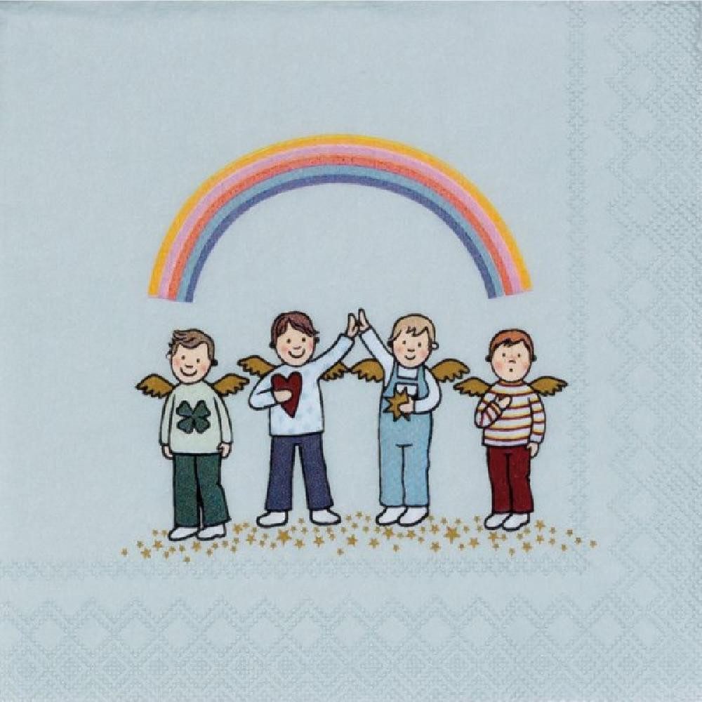 Räder Kindergeschirr-Set Design Cocktailserviette Himmlische Brüder (20-teilig)