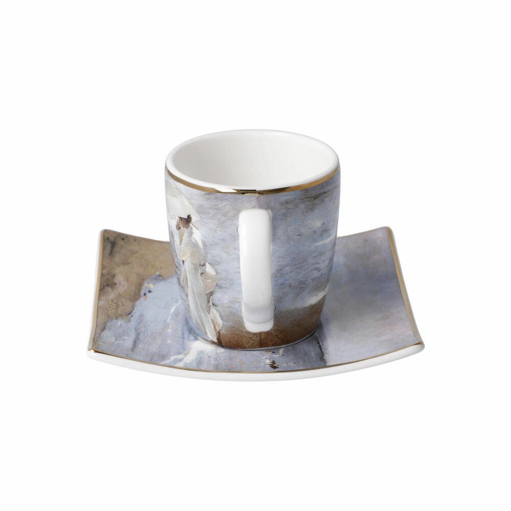 Goebel Espressotasse Joaquin Sorolla - Zeit für ein Bad, Fine Bone China